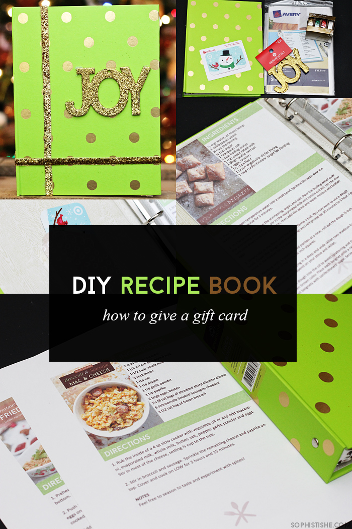 Gifting A Gift Card Inside Of A DIY Recipe Book · Arts & Crafts,  Celebrations, Christmas