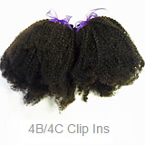 4B/4C Curly Hair Clipins