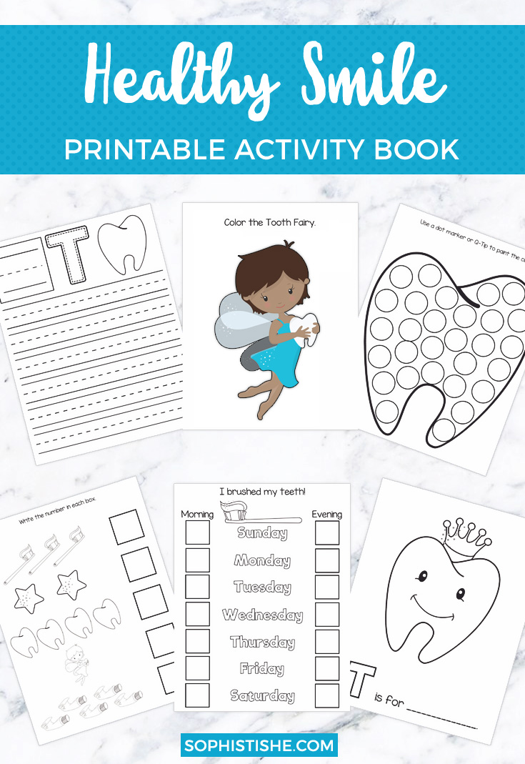 Healthy Smile Printable Activity Book | Pre-K